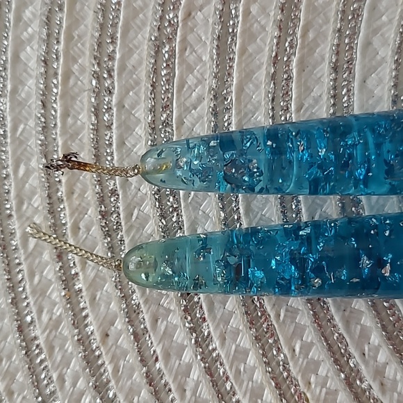 Lucite blue candles - Picture 2 of 5